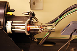 Hollow cathode lamp used to detect elements via Atomic Absorption Spectrometry.